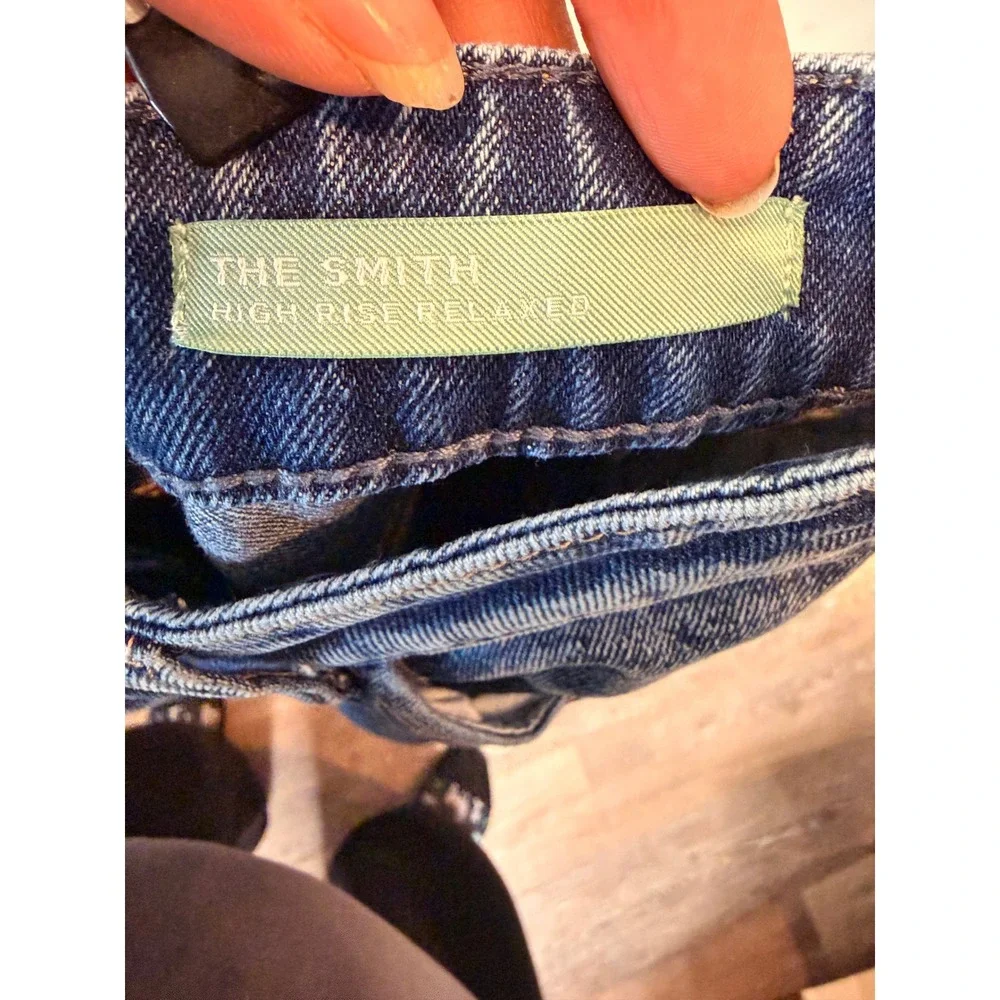 Articles of Society The Smith Jeans Womens 4/27 Blue High Rise Relaxed Deep Lake